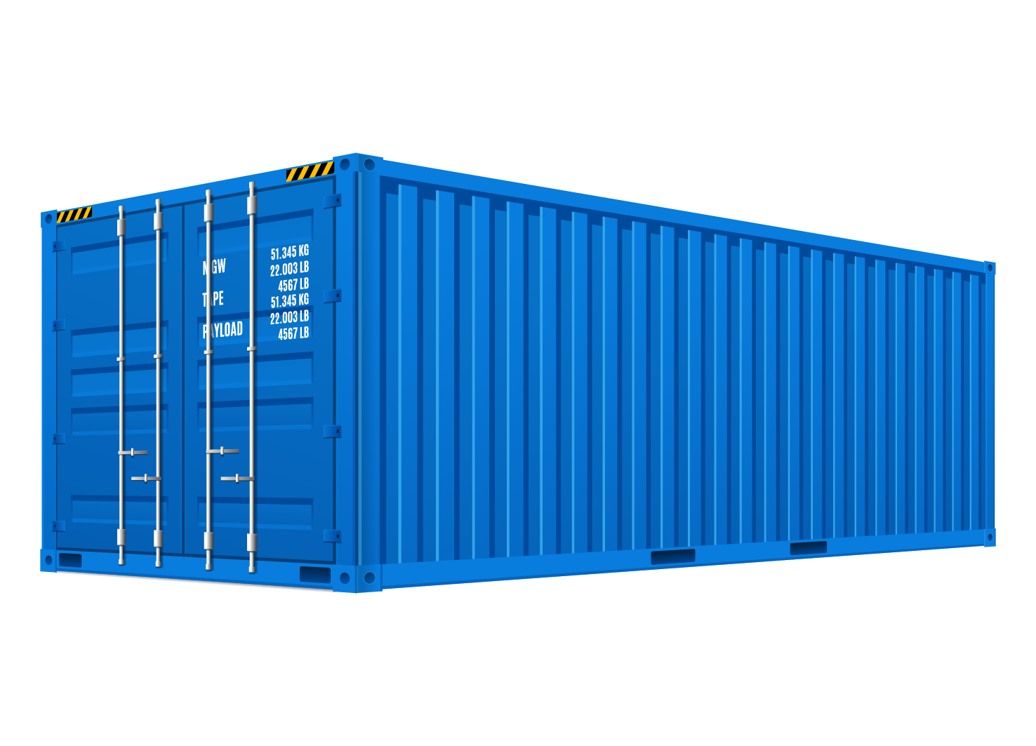 Container 40 piedi Perullo impilati